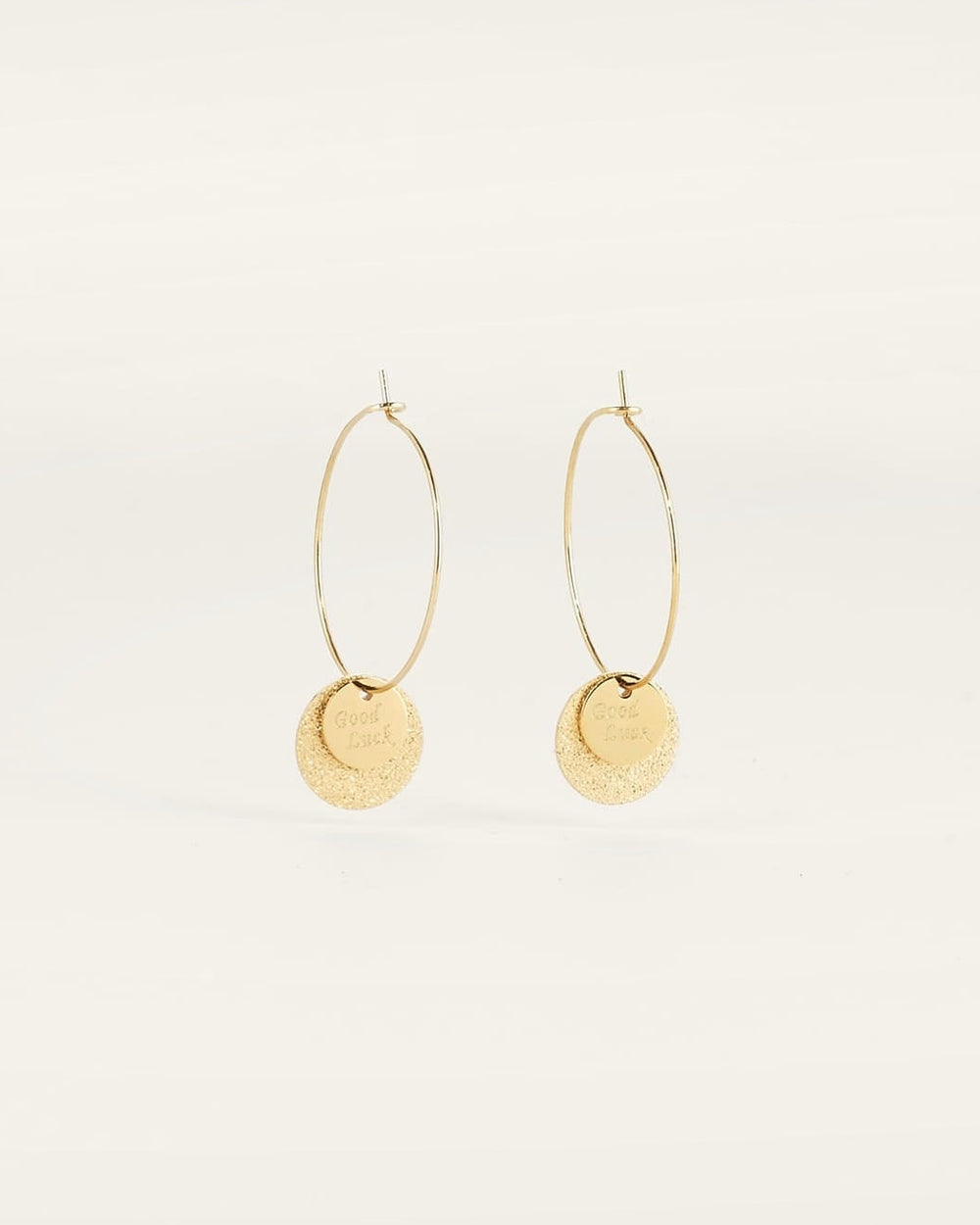 Boucles d'oreilles Santa Sofia (Acier doré)