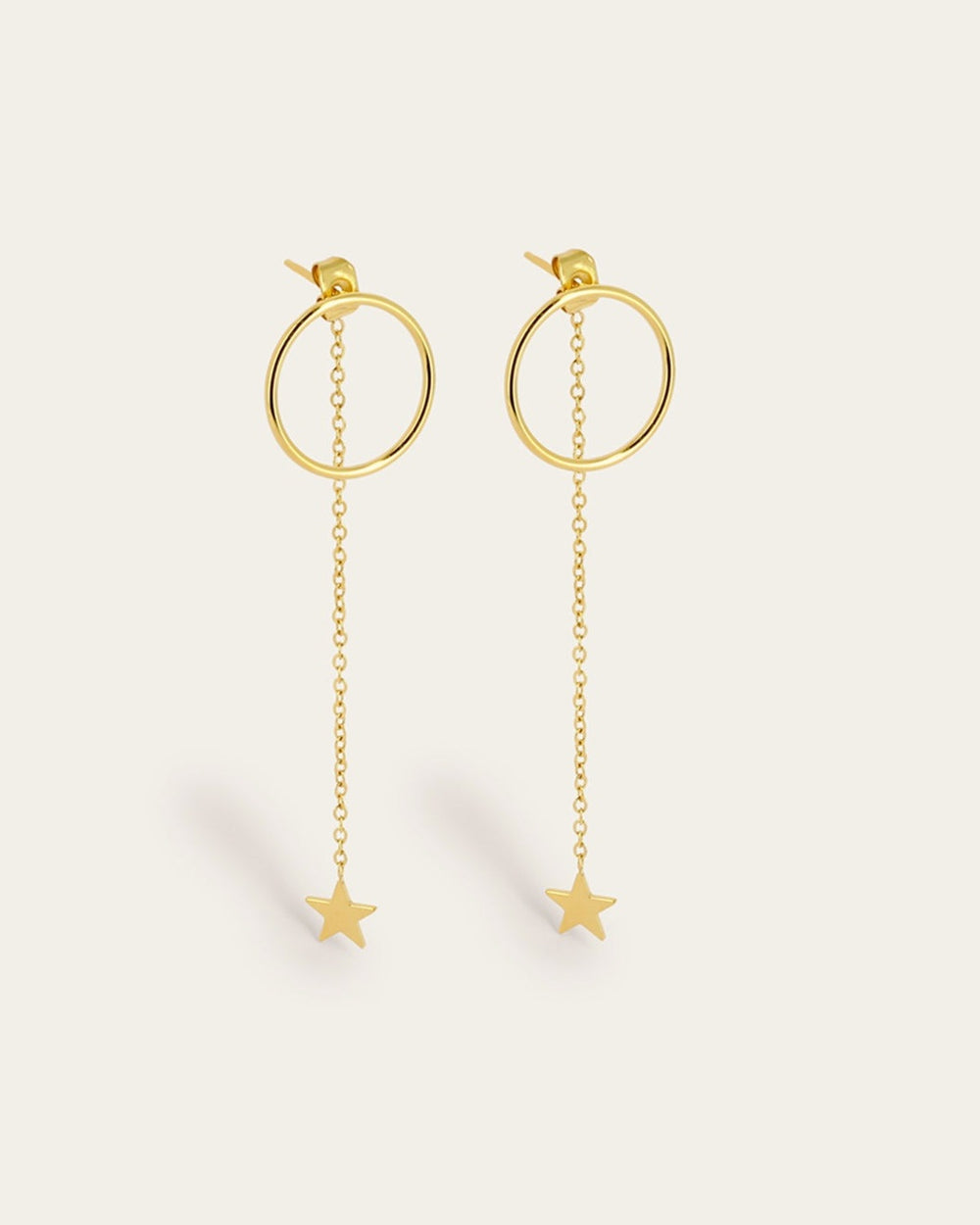 Boucles d'oreilles Starlight (Acier doré)