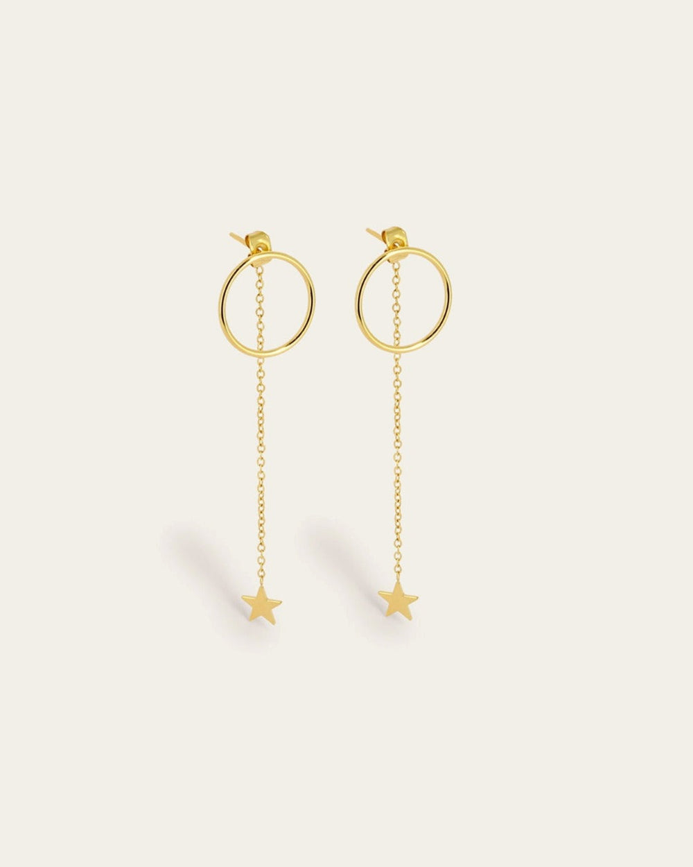 Boucles d'oreilles Starlight (Acier doré)