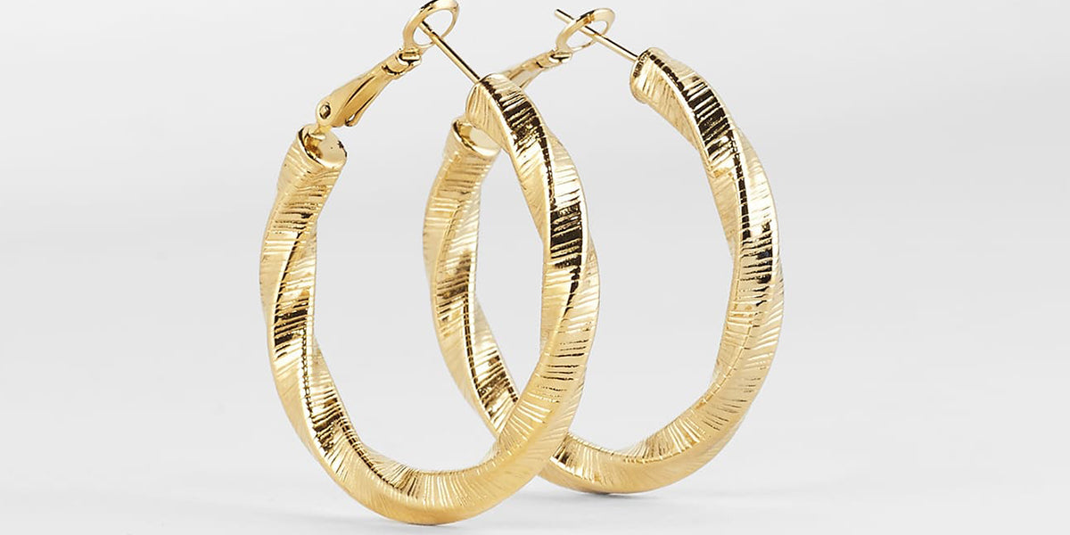 Boucles d'oreilles Thalassa (Acier doré)
