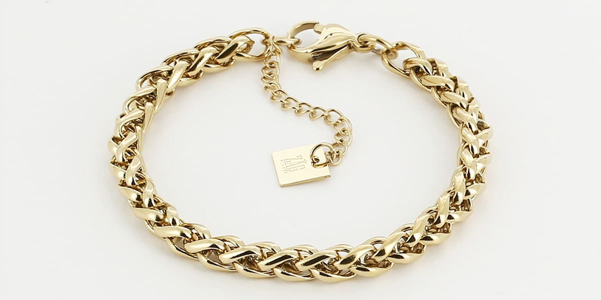 Bracelet Minerve (Acier doré)