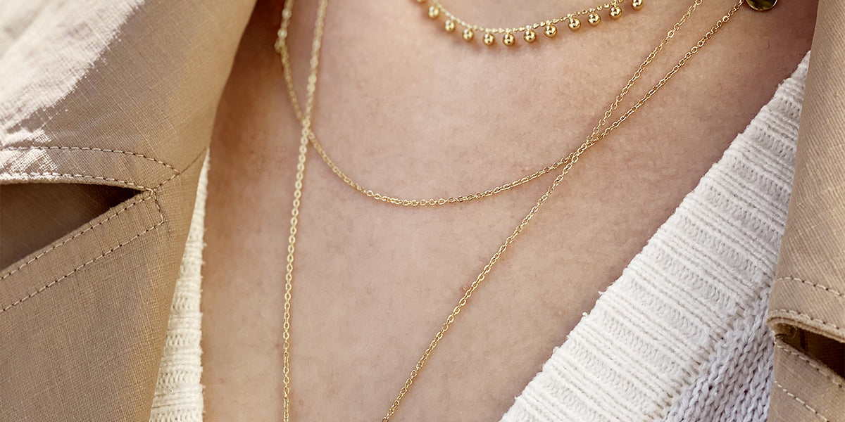 Collier Ras De Cou En Métal Doré - Signé Sonia - Bijou D'occasion