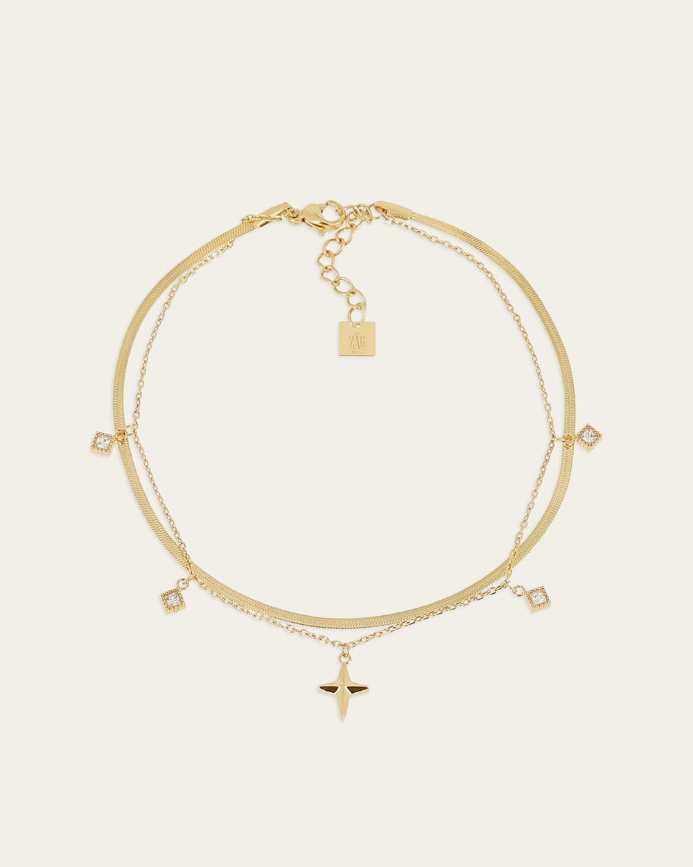 Colbu anklet (Gold-plated steel)