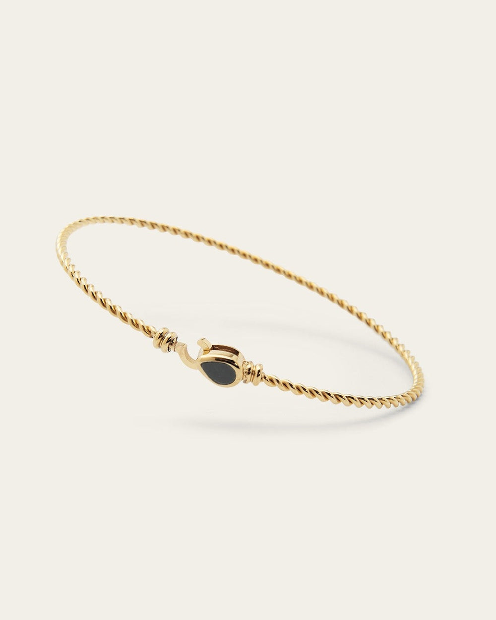 Bracelet Jonc Ranya (Acier doré)