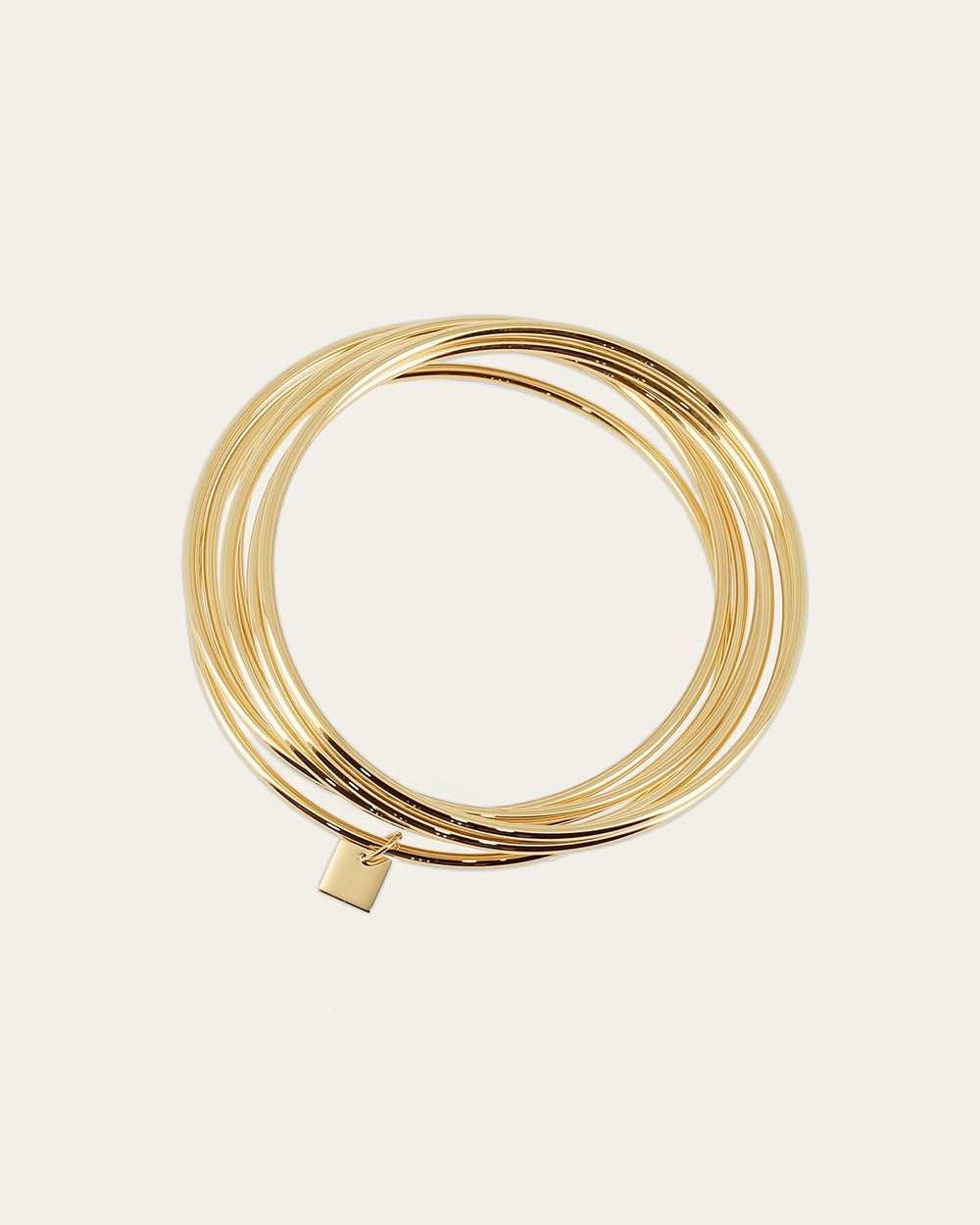 Theon bangle Bracelet (Gold-plated steel)
