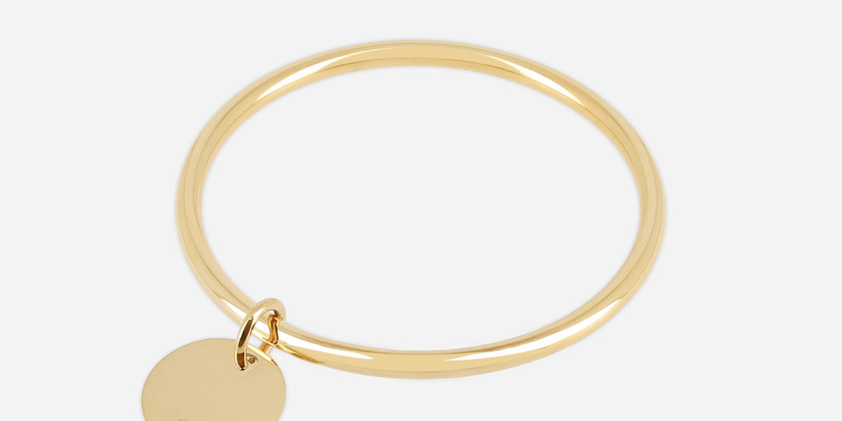 Bracelet Jonc Lacey (Acier doré)