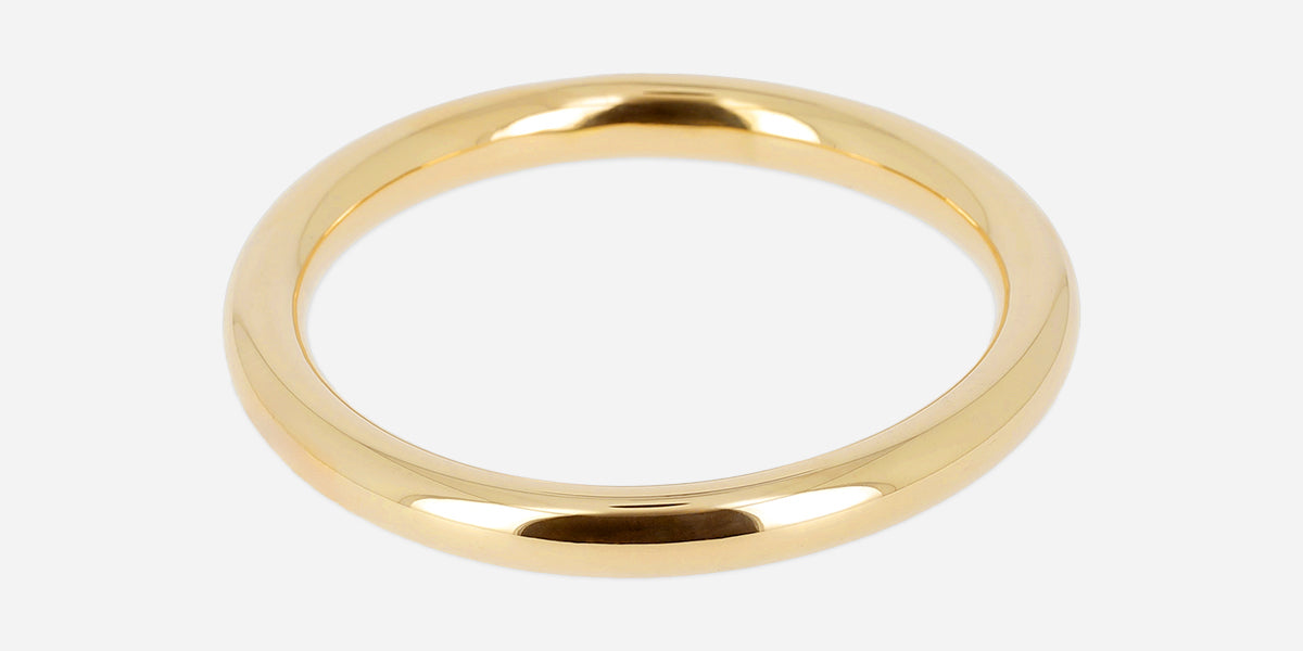 Bracelet Jonc Stormy (Acier doré)