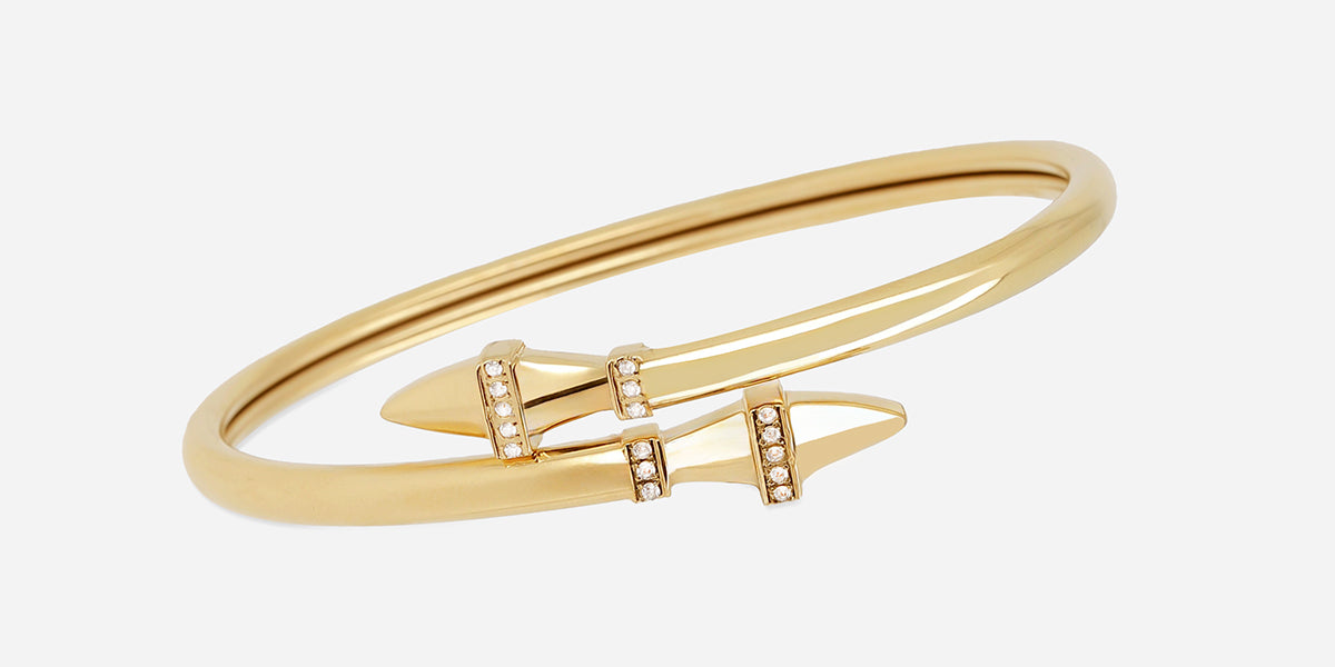 Bracelet Jonc Galine (Acier doré)