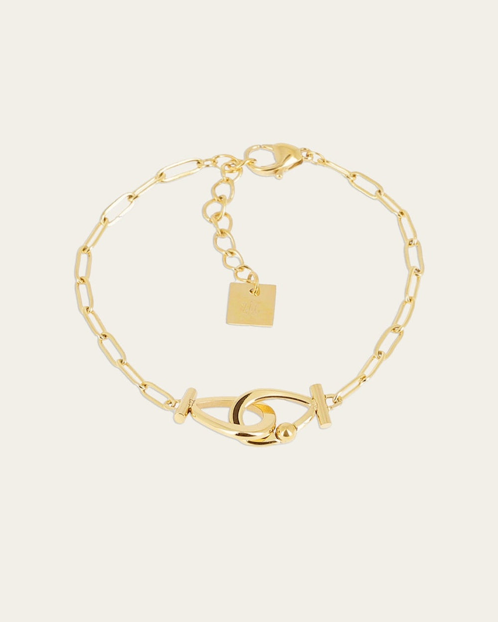 Bracelet Paulette (Acier doré)