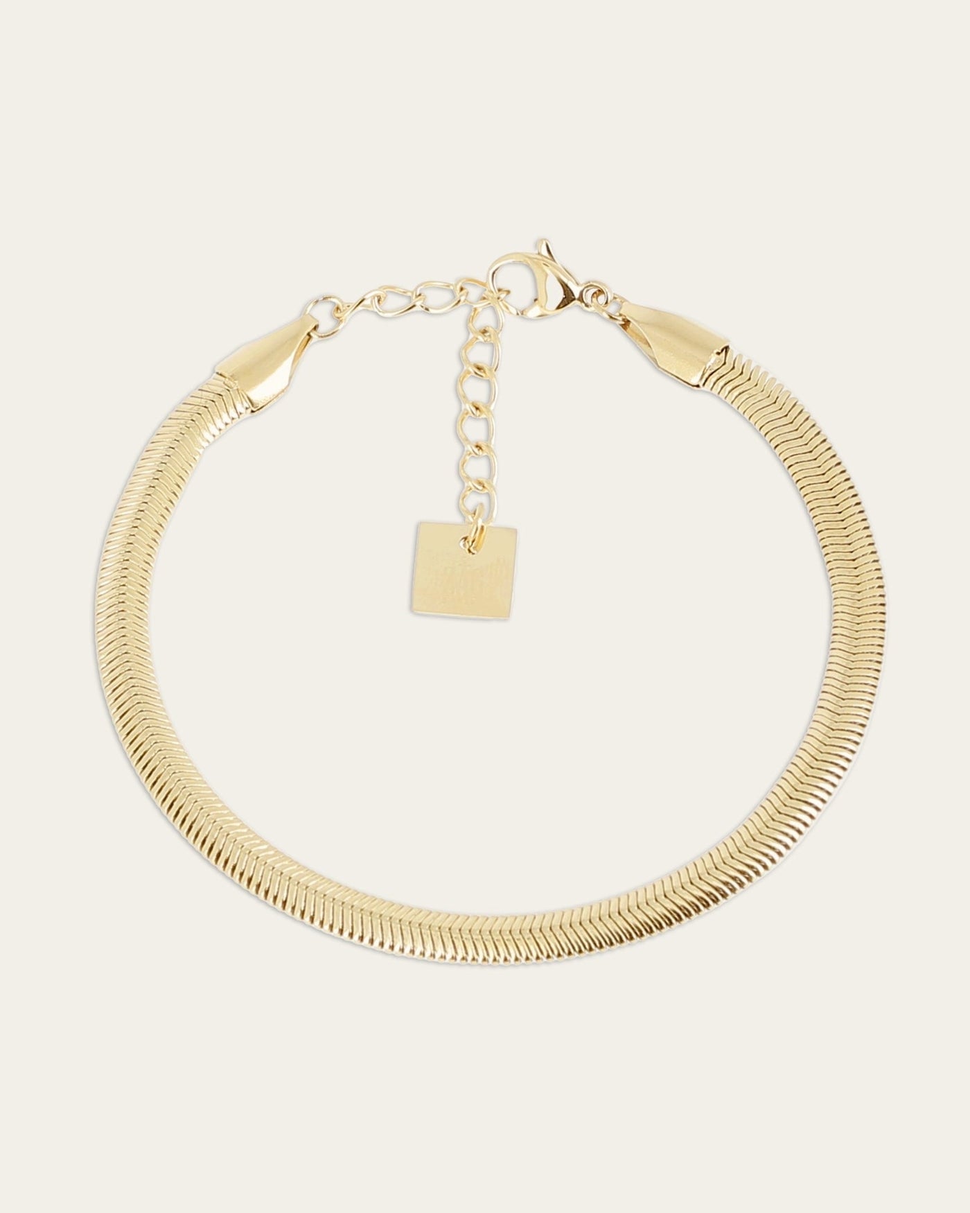 Bracelet Anubis (Acier doré)