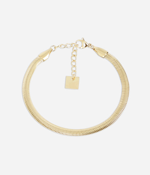 Bracelet Anubis (Acier doré)