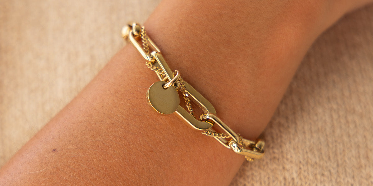 Bracelet Hydor (Acier doré)