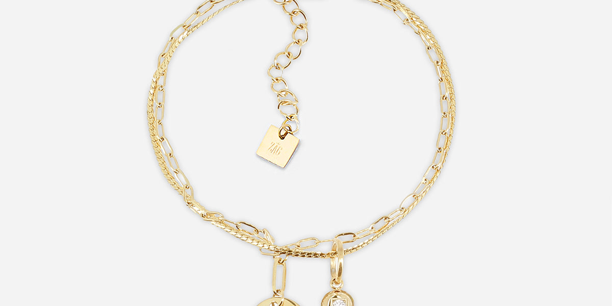 Bracelet Fretia (Acier doré)