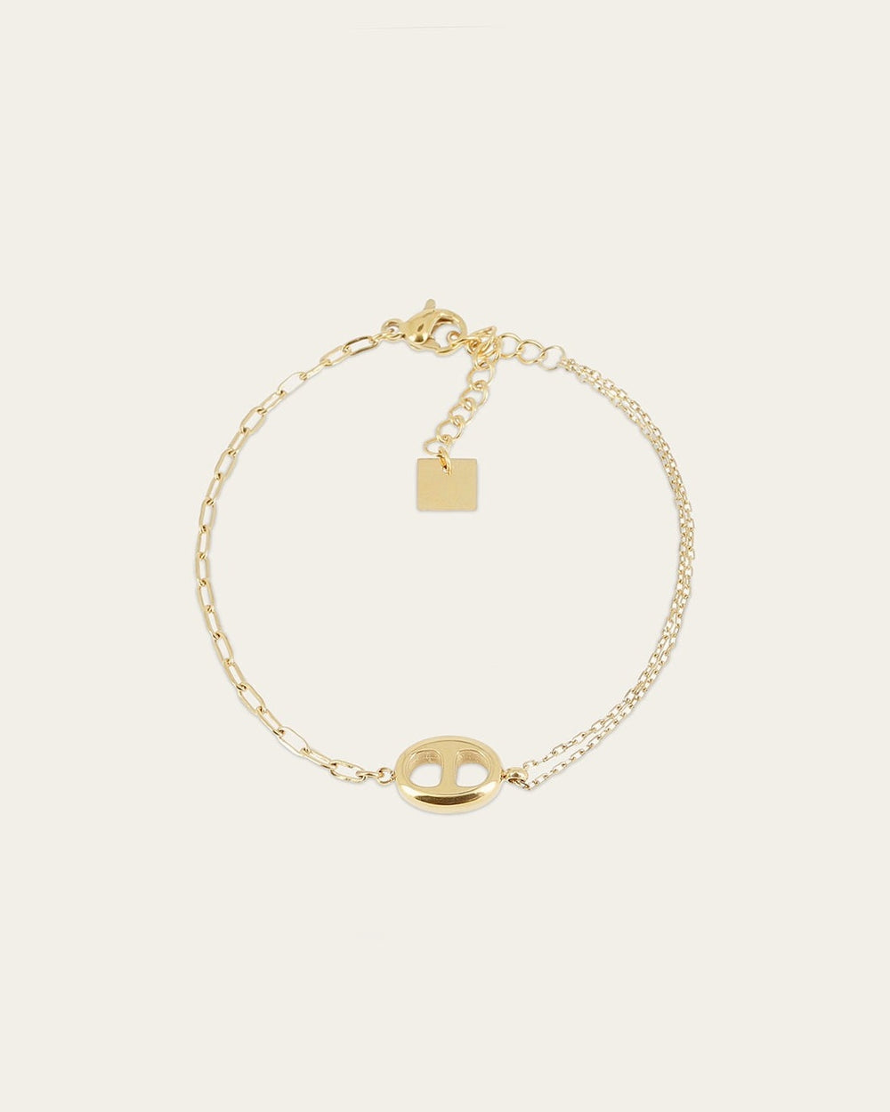 Bracelet Flint (Acier doré)