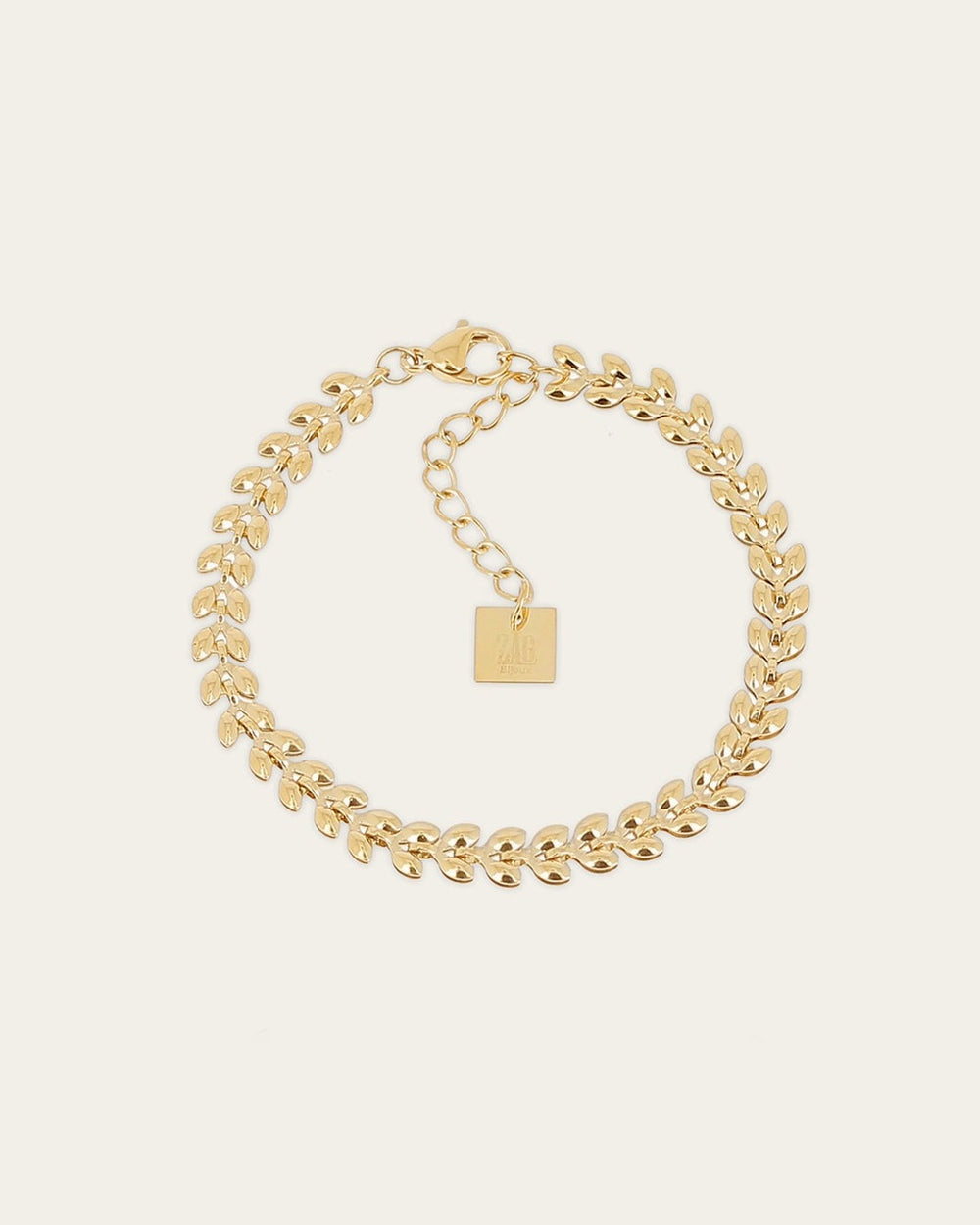 Bracelet Leaf (Gold-plated steel)