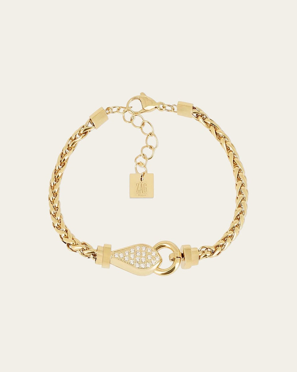 Bracelet Snake (Acier doré)