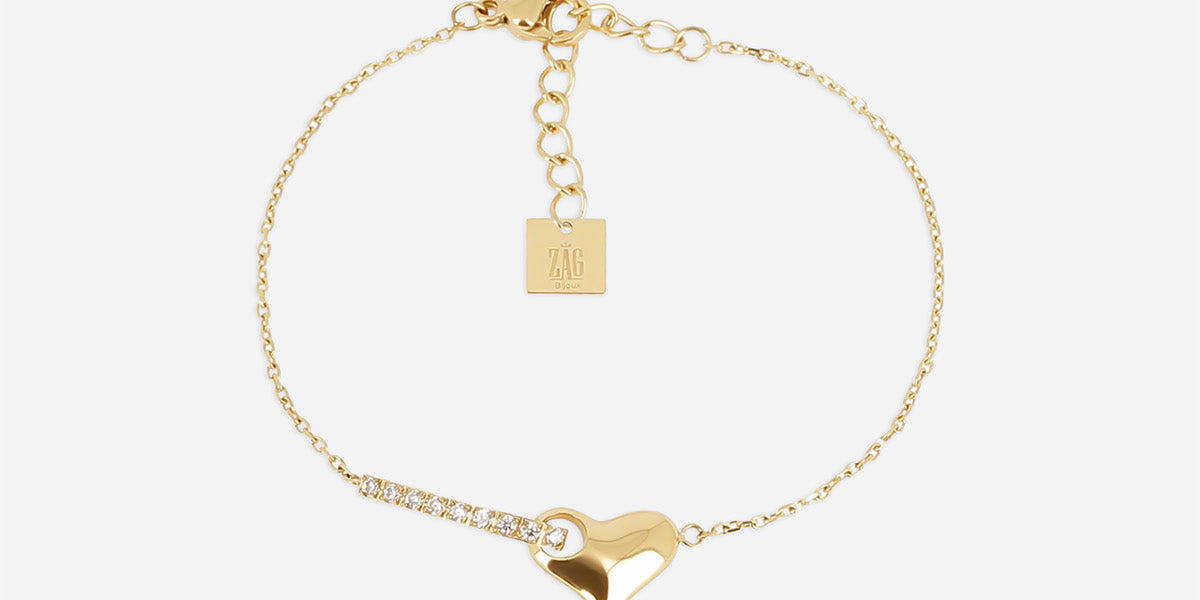 Bracelet Sélénia (Acier doré)