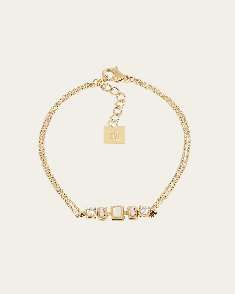 Bracelet Anémone (Acier doré)