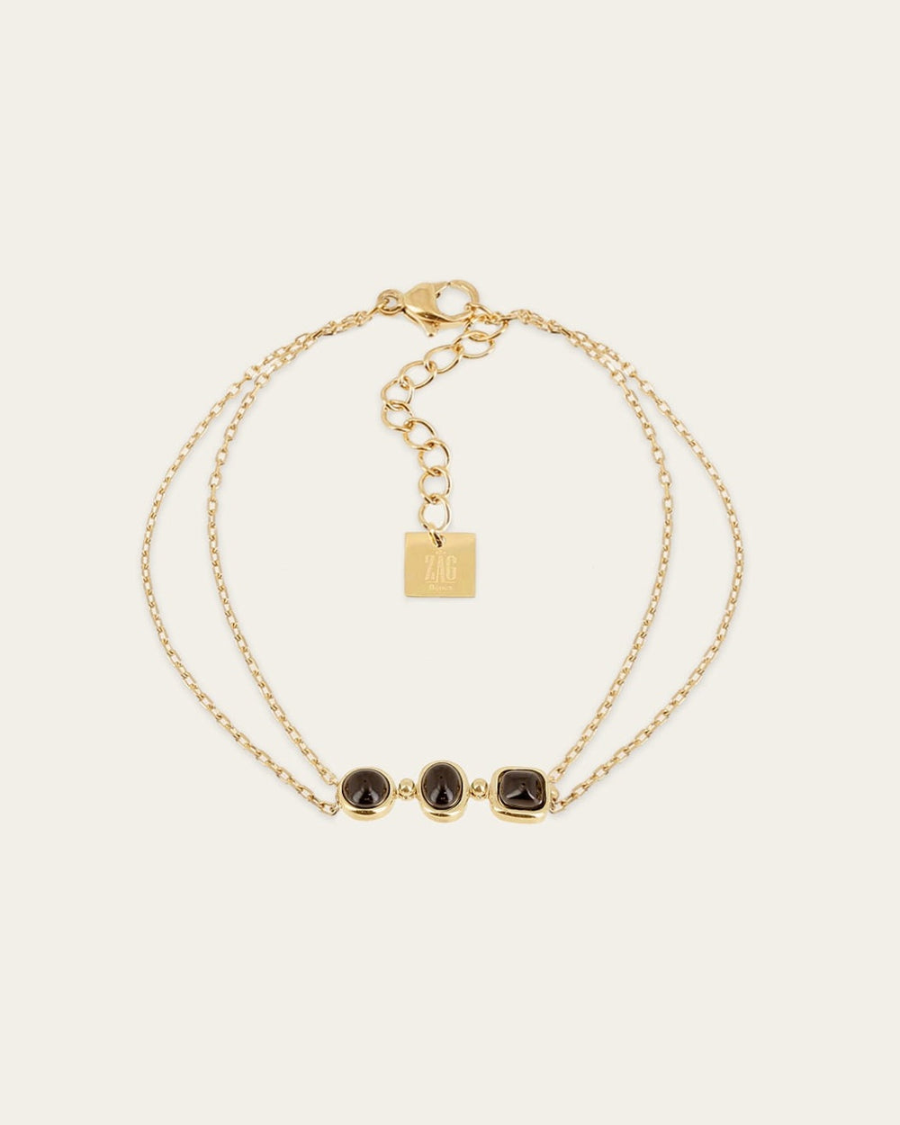 Bracelet Pivoine (Acier doré)