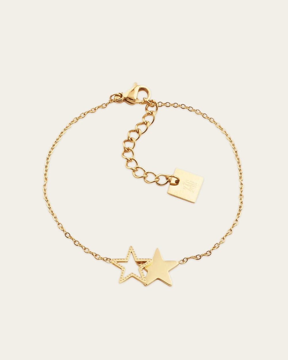 Double star Bracelet (Gold-plated Steel)