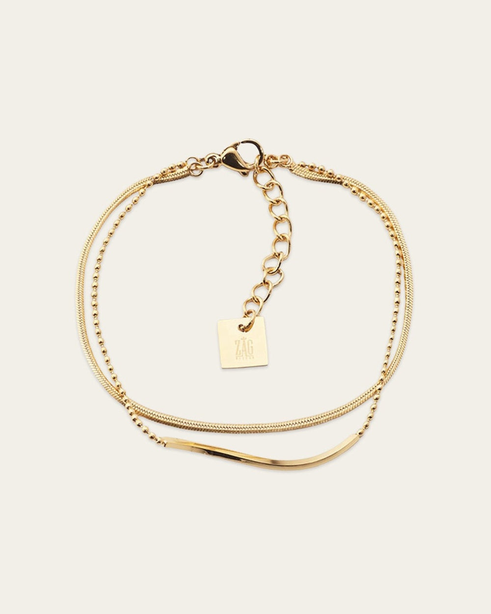 Neusis Bracelet (Gold-plated steel)