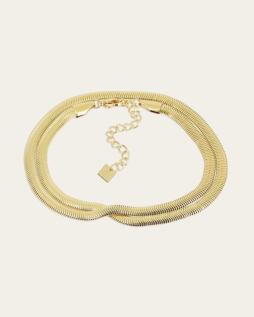Bracelet multi Anubis (Acier doré)
