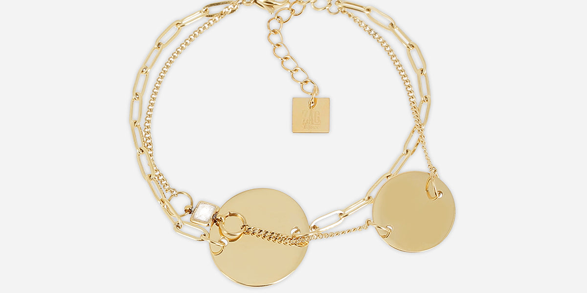 Bracelet Alar (Acier doré)