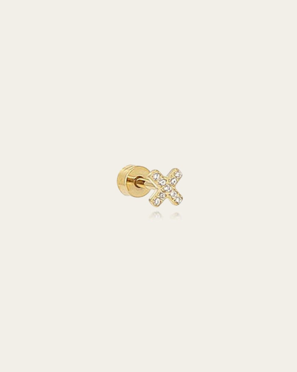 Barbade piercing (Gold-plated steel)