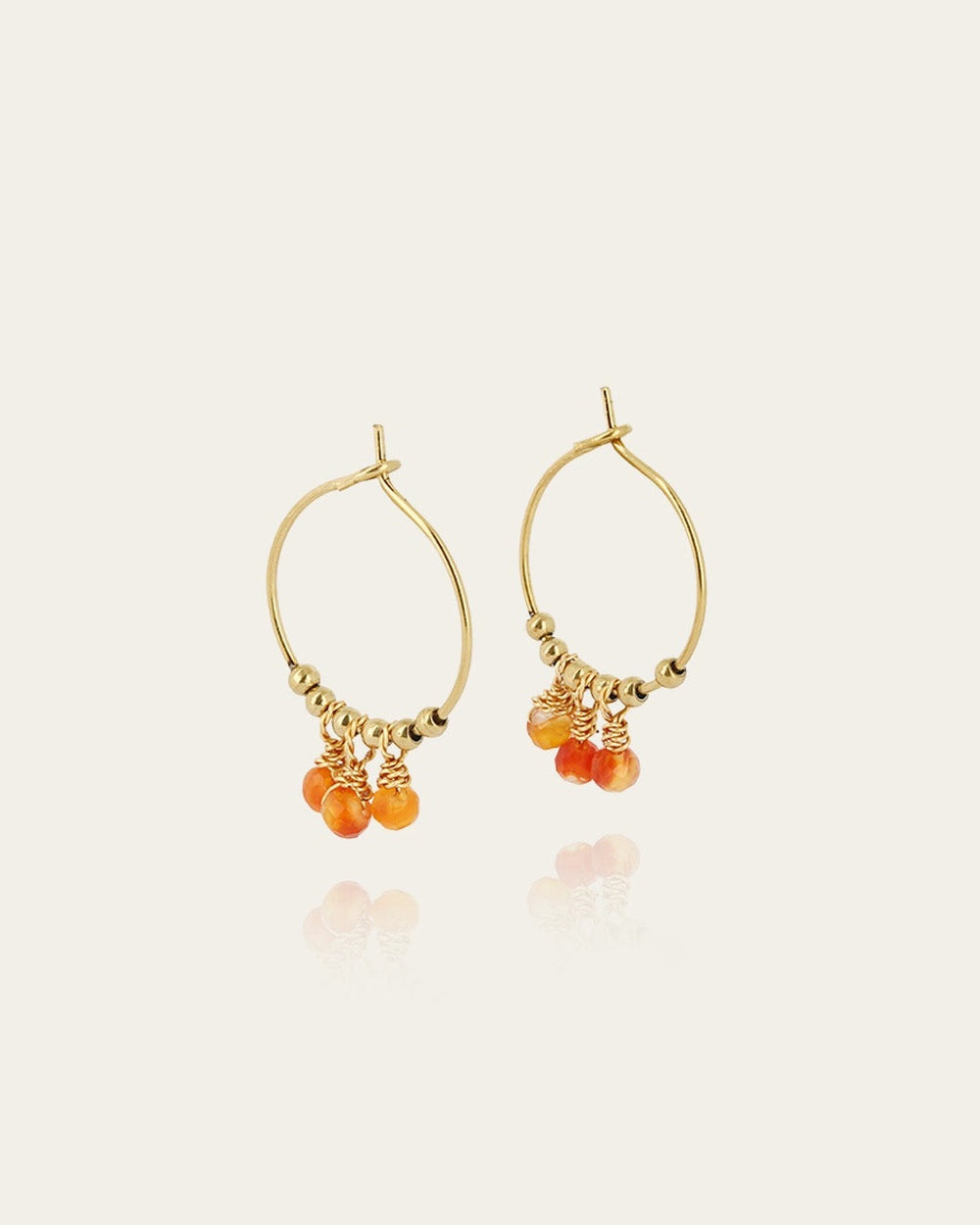Boucles d'oreilles Fanny  (Acier doré)