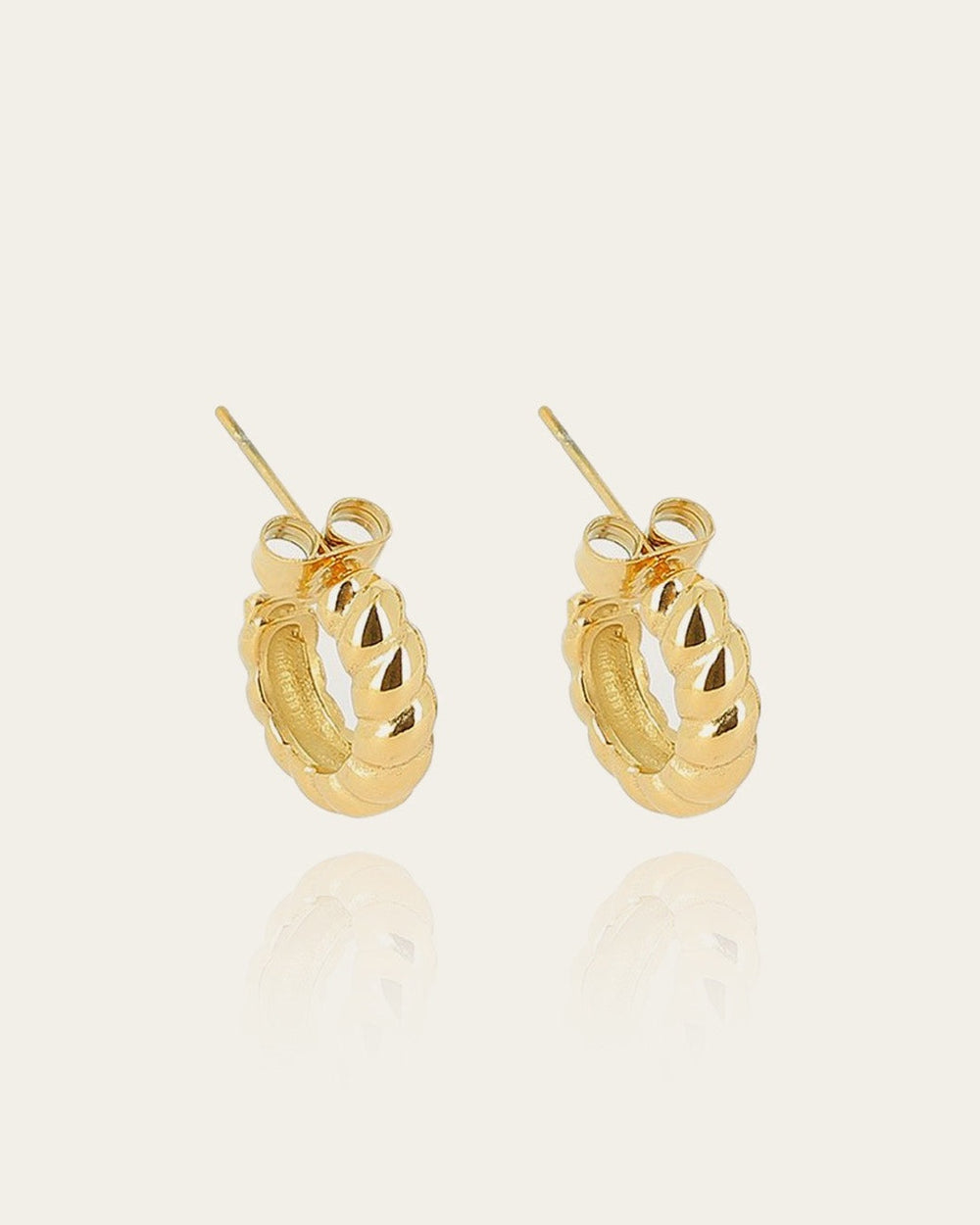 Boucles d'oreilles Ivana (Acier doré)