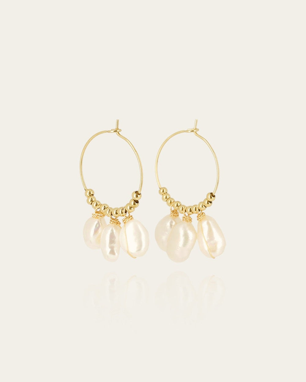 Fafa Earrings (Acier doré)