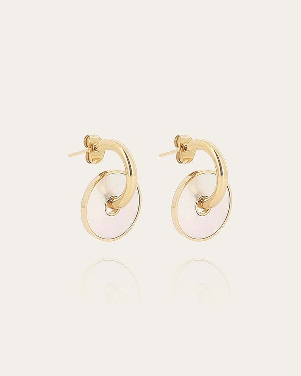 Punto Earrings (Gold-plated steel)
