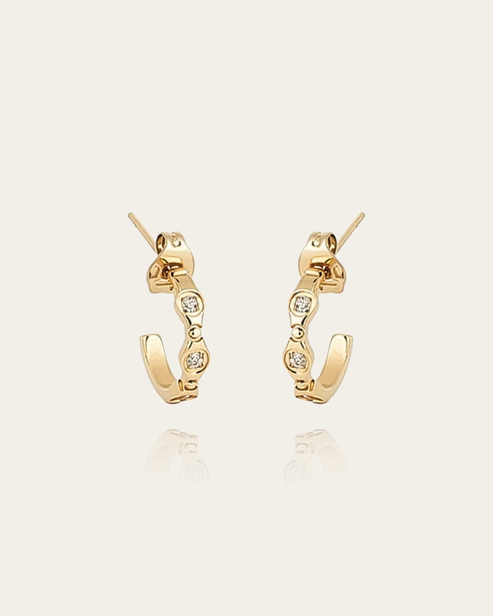 Boucles d'oreilles Fifi (Acier doré)