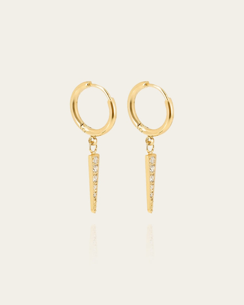 Boucles d'oreilles Spike (Acier doré)