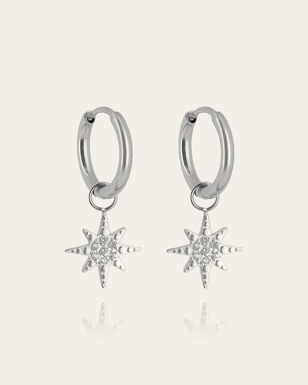 Isaac Hoop Earrings (Steel)