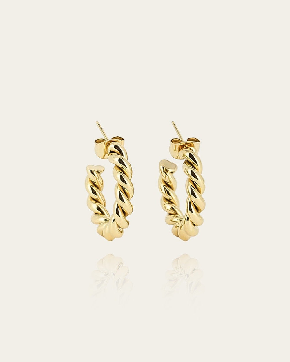 Boucles d'oreilles Susanna (Acier doré)