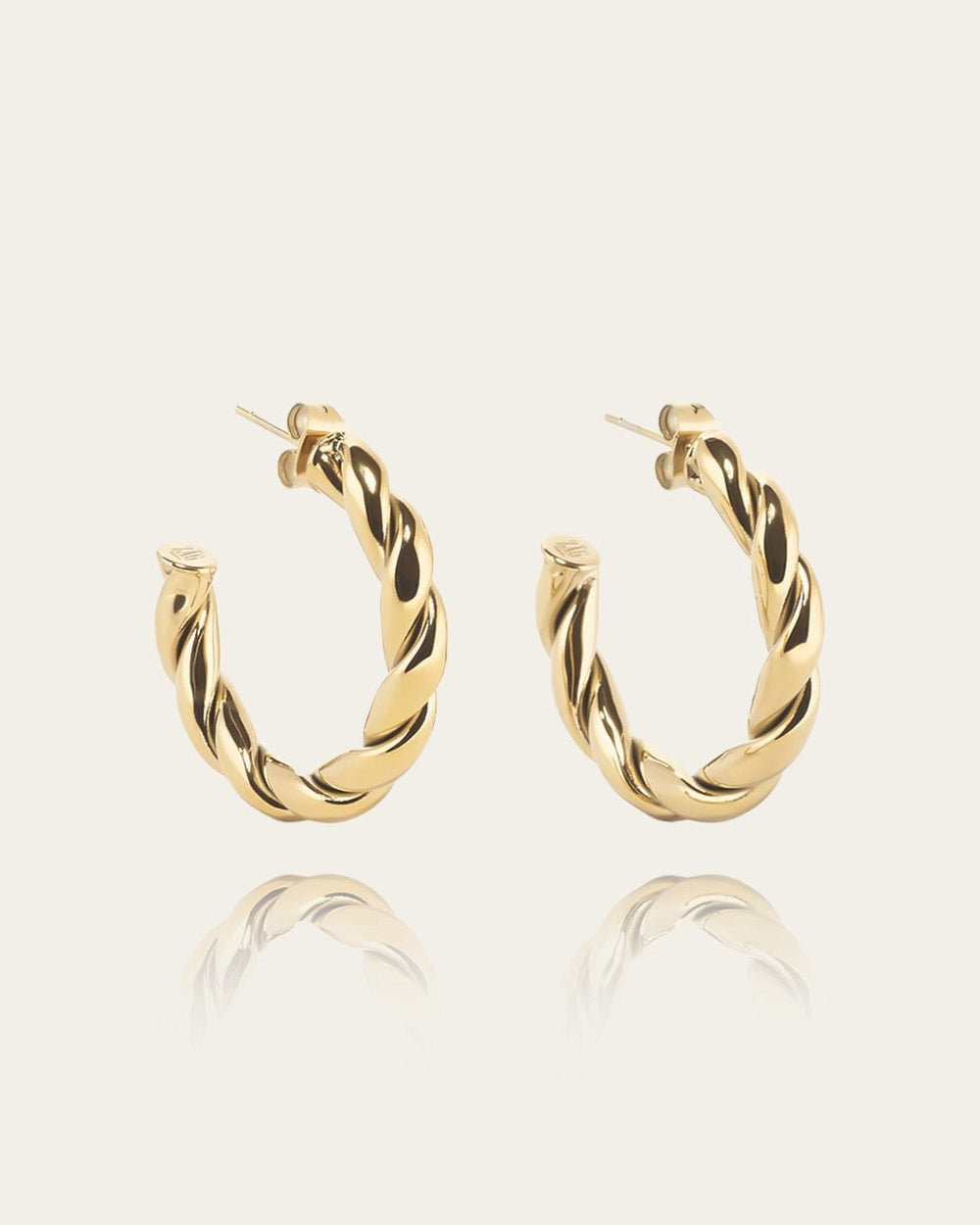 Torsade Earrings (Gold-plated steel)