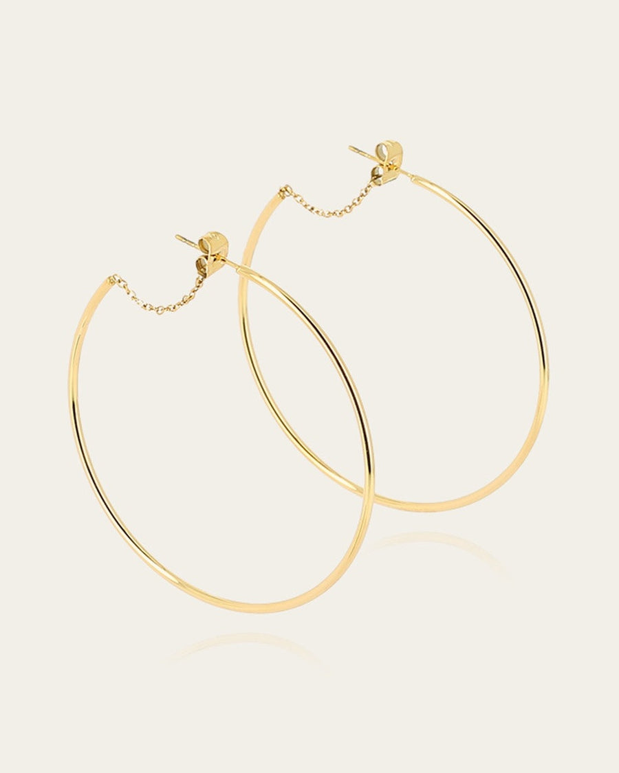 Boucles d'oreilles Resia (Acier doré)