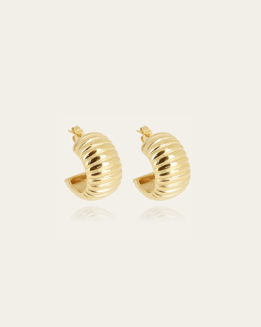 Lady earrings (Gold-plated steel)
