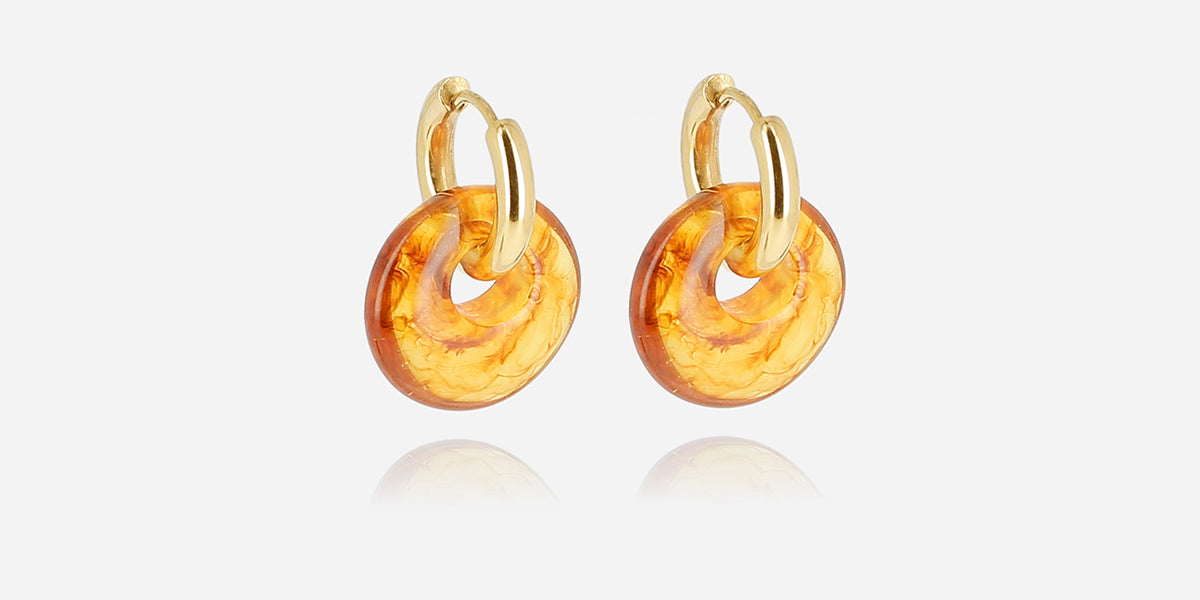 Boucles d'oreilles Chroma (Acier doré)
