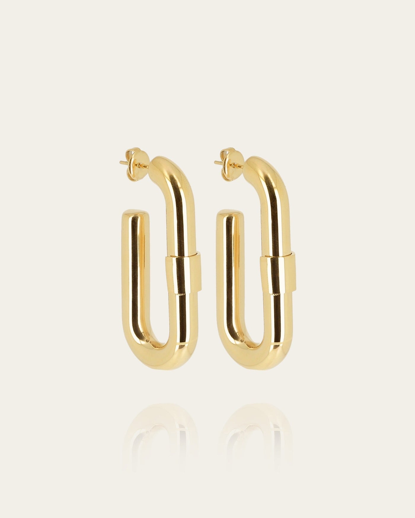 Boucles d'oreilles Lafra (Acier doré)