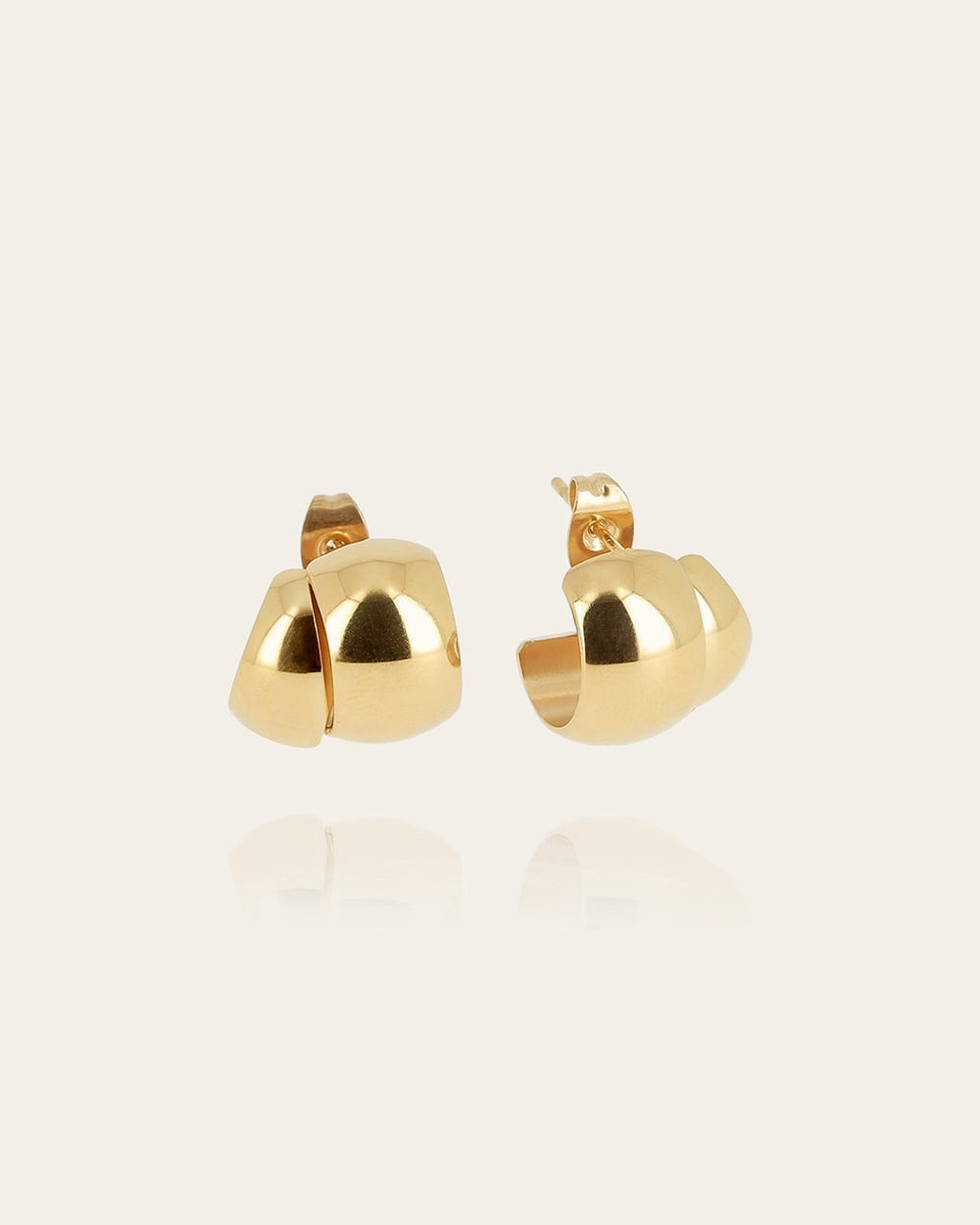 Boucles d'oreilles Pegasi (Acier doré)
