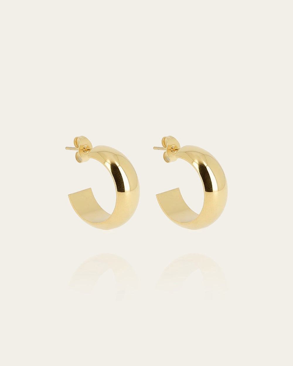 Boucles d'oreilles Pikok (Acier doré)