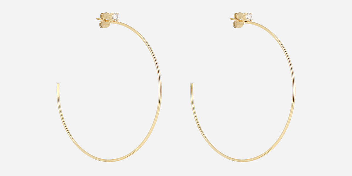 Boucles d'oreilles Romana (Acier doré)