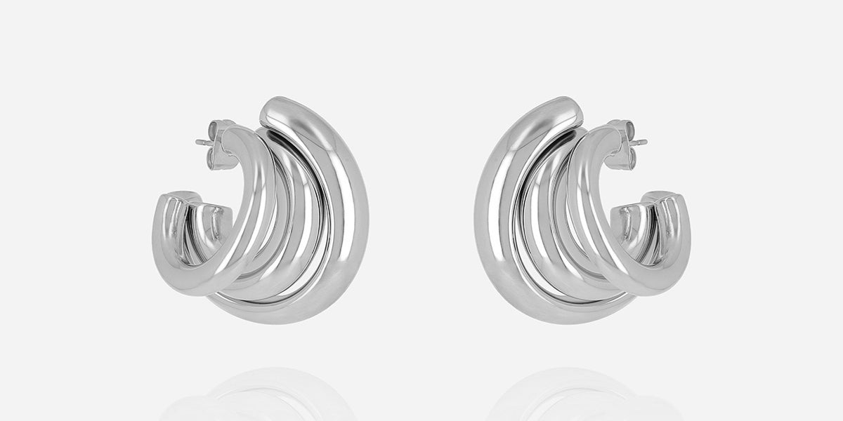 Boucles d'oreilles Amaya (Acier)