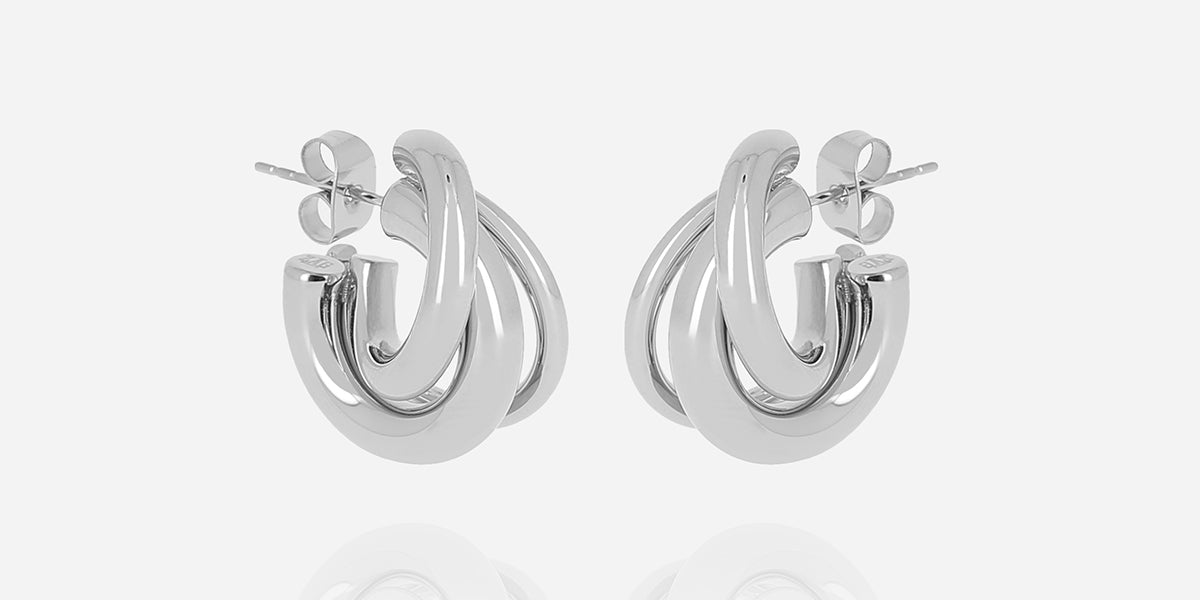 Boucles d'oreilles Lorna (Acier)