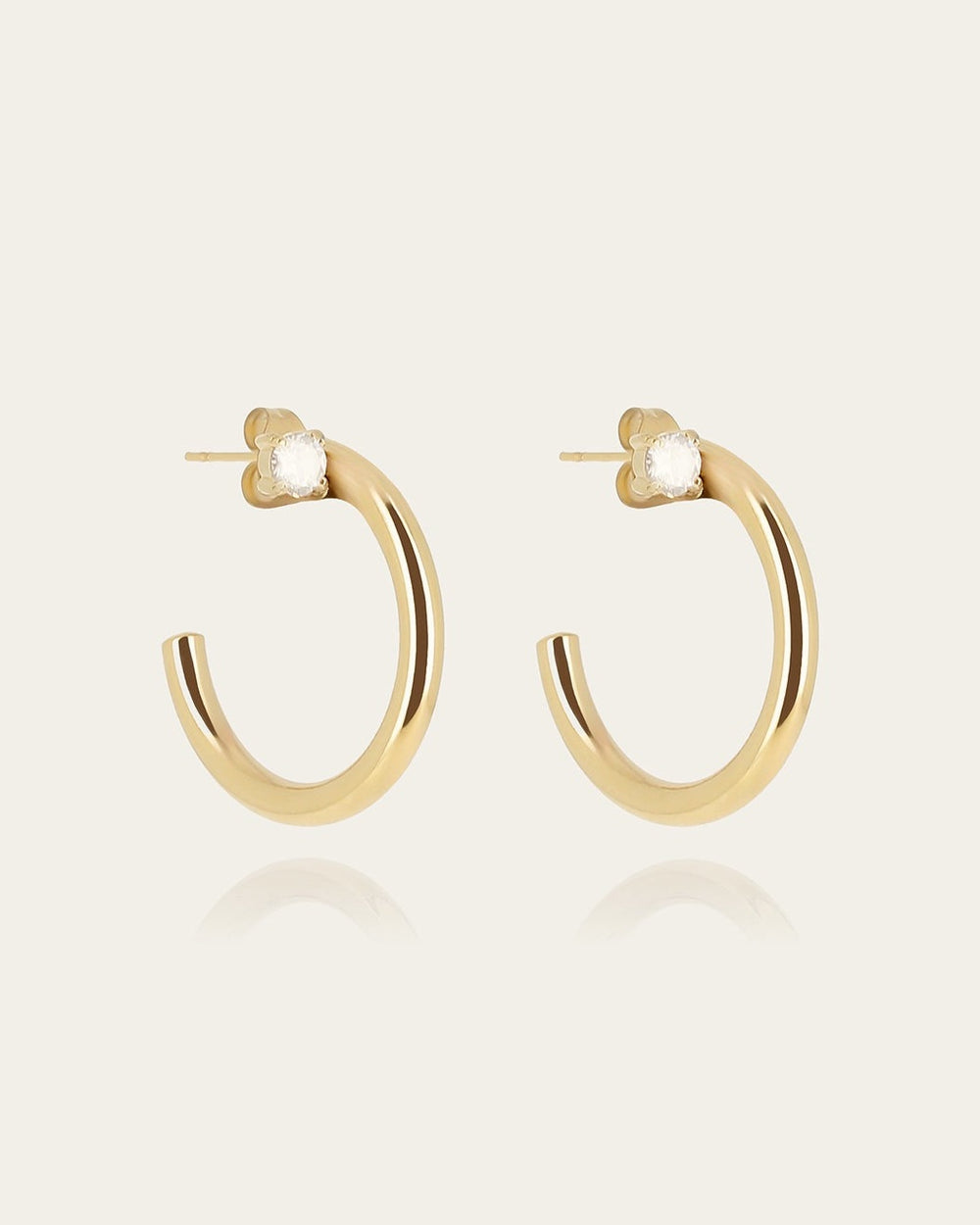 Boucles d'oreilles Syra (Acier doré)