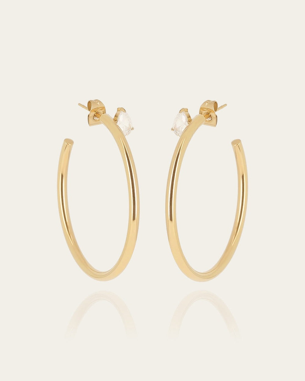 Boucles d'oreilles Dago (Acier doré)