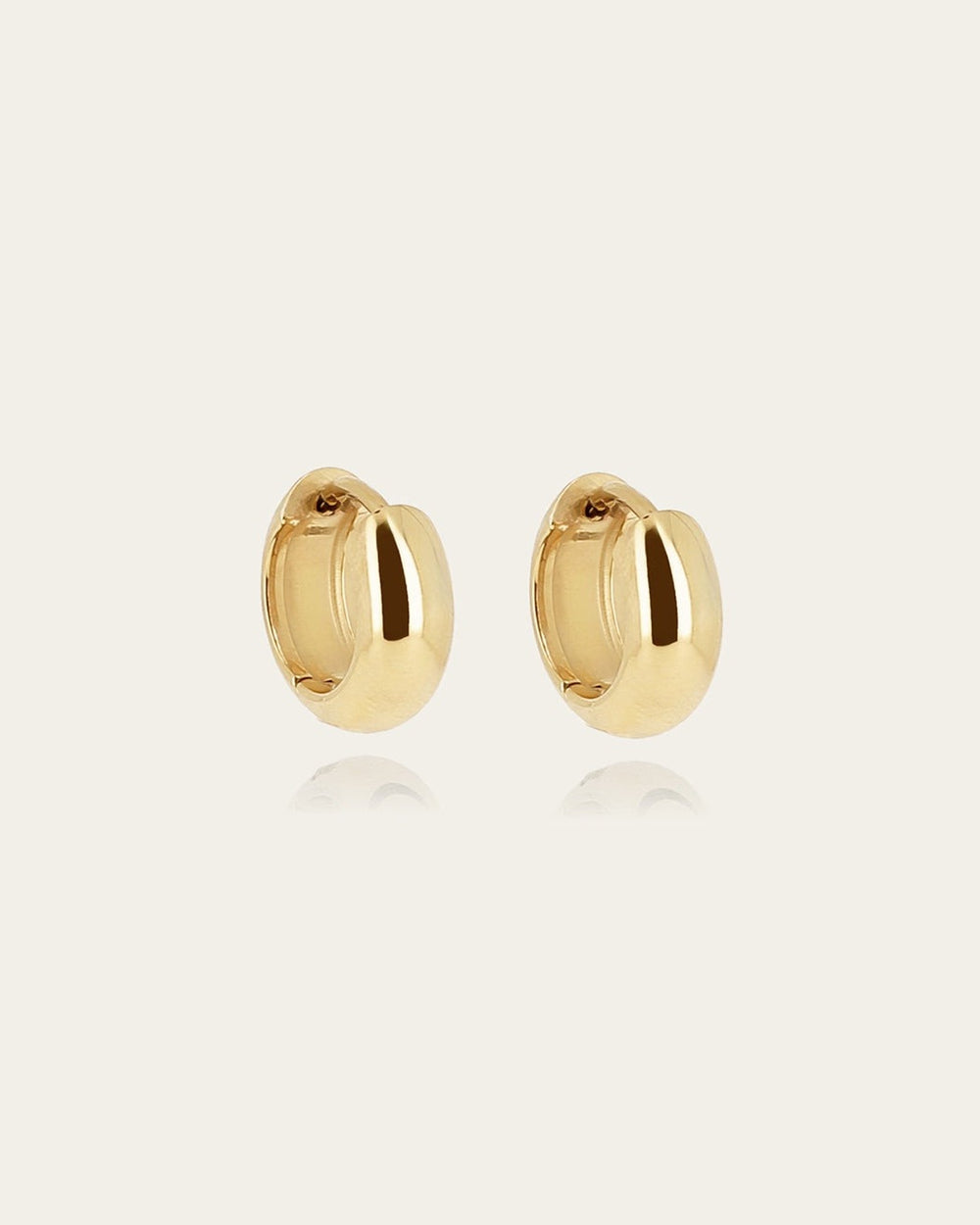 Boucles d'oreilles Rees (Acier doré)