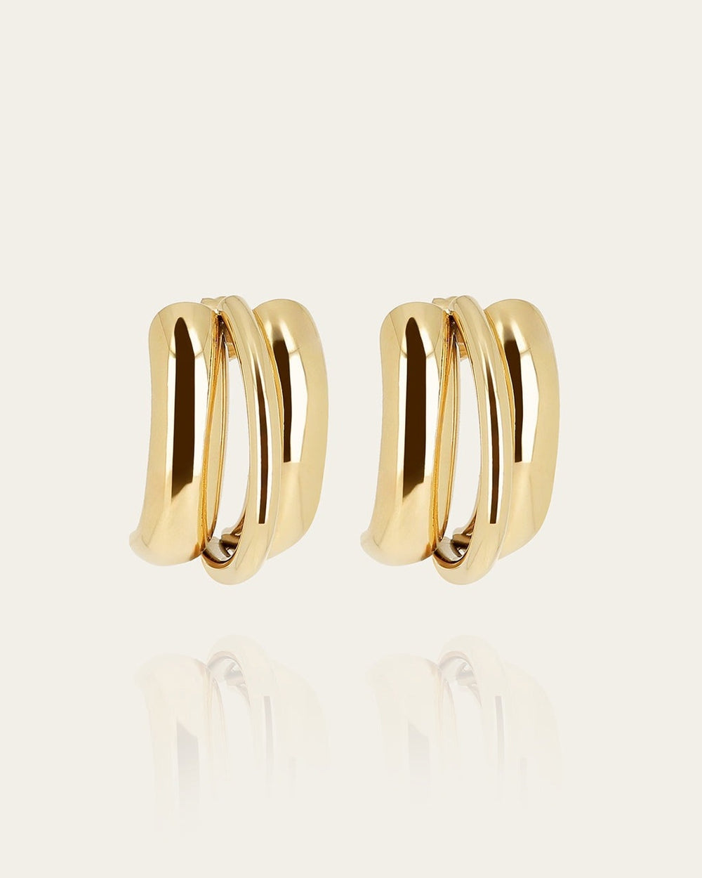 Eliom Earrings (Gold-plated steel)